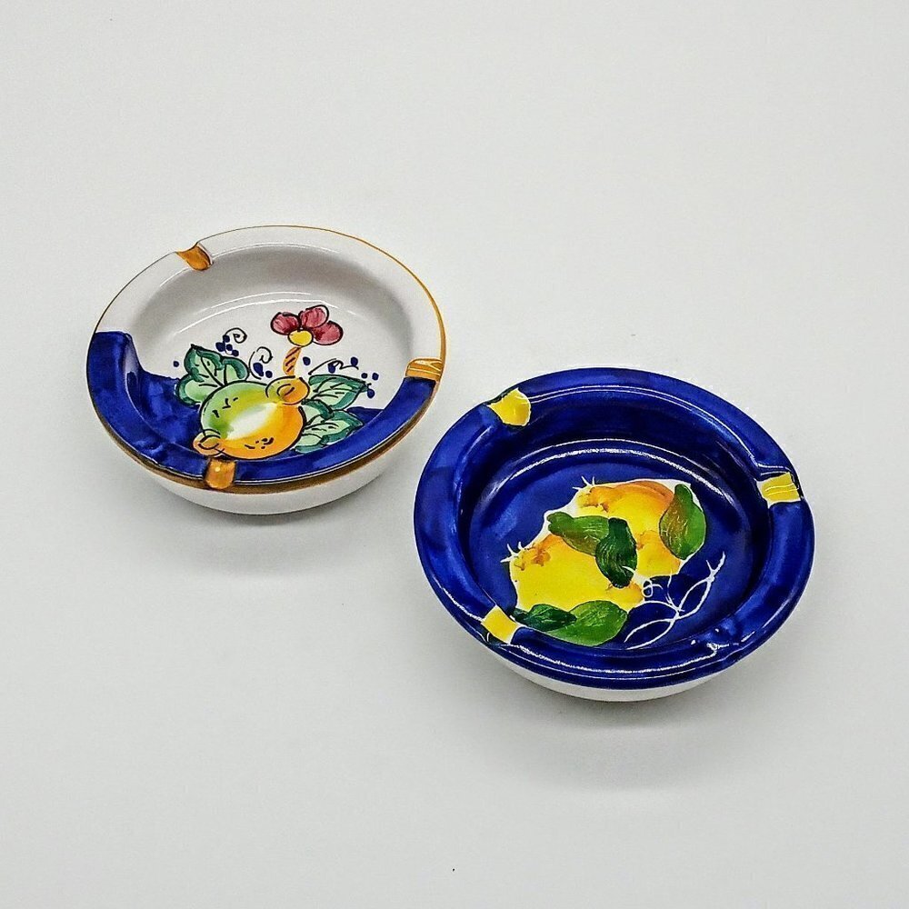 Dipinto Amano Amalfi Hand-Painted Ceramic Ashtrays